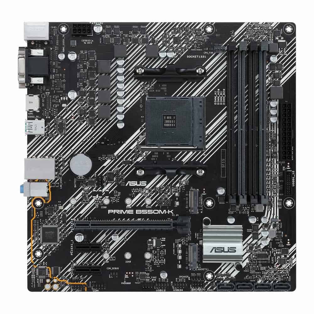 ASUS AMD B550 PRIME B550M-K AM4 DDR4 micro-ATX Motherboard